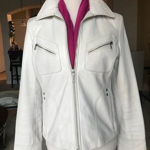 KENNETH COLE New York Leather Jacket, Gently Used.